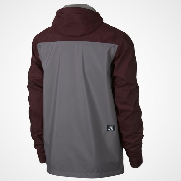 New Nike SB Shield Jacket Red/ Burgundy/ Grey Sz M - Picture 3 of 7